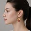 Silk Purse, Sow's Ear Vintage Brass Red Cherry Earrings