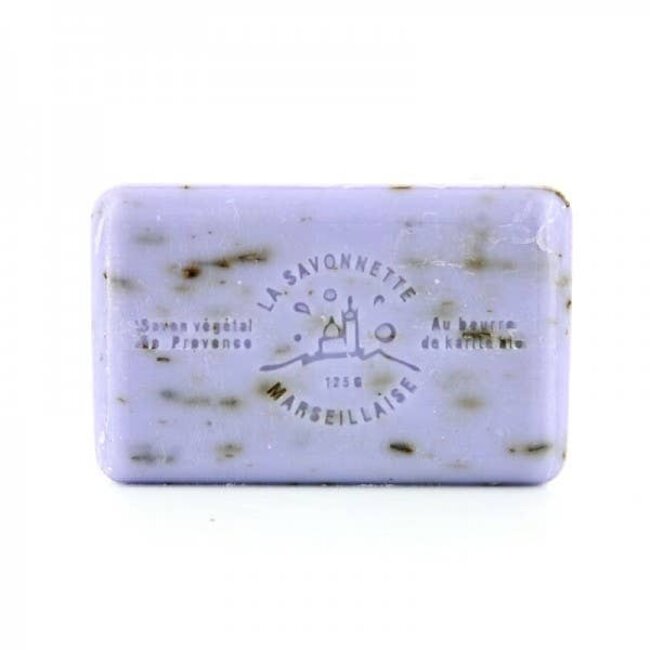 Au Savon de Marseille Lavender flowers - French soap with organic shea butter 125g