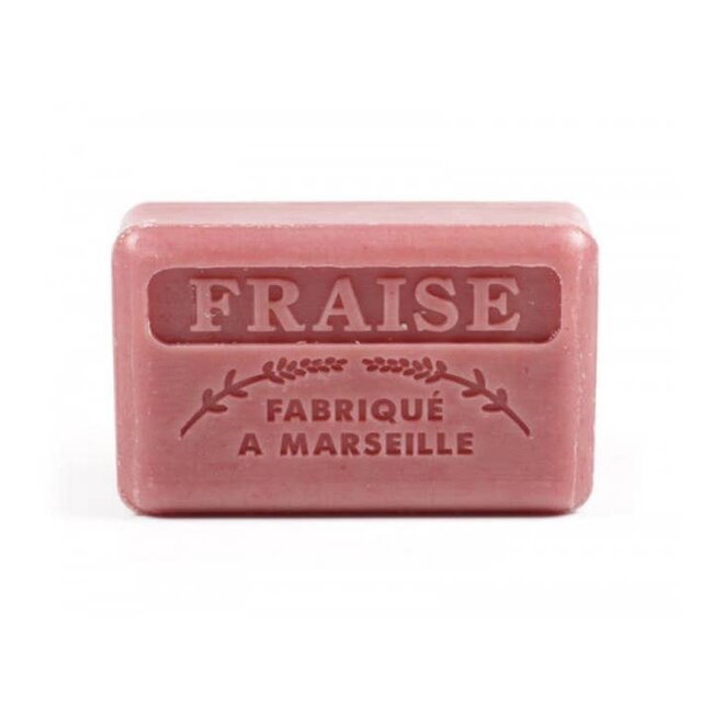 Au Savon de Marseille Strawberry - French soap with organic shea butter 125g