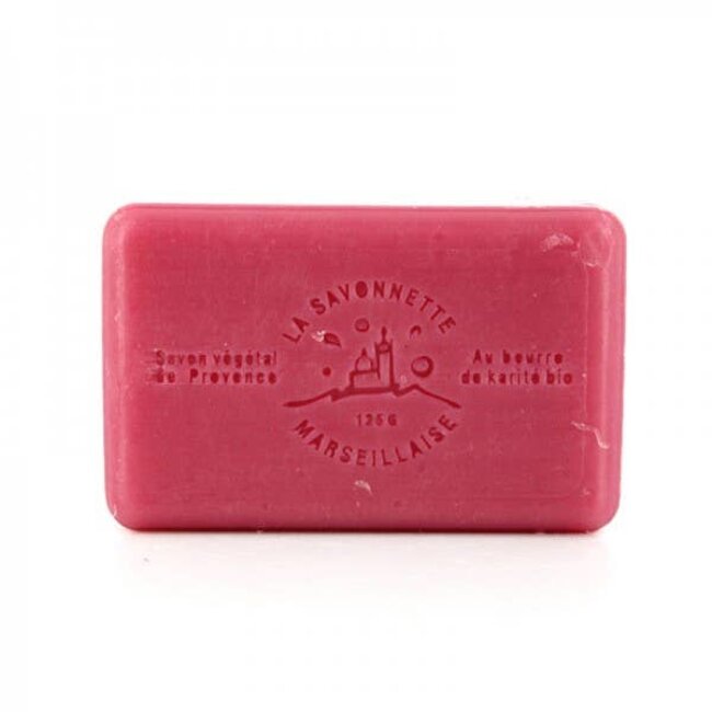 Au Savon de Marseille Raspberry - French soap with organic shea butter 125g