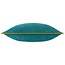 Meridian Velvet Cushion Teal/Ochre