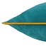 Meridian Velvet Cushion Teal/Ochre