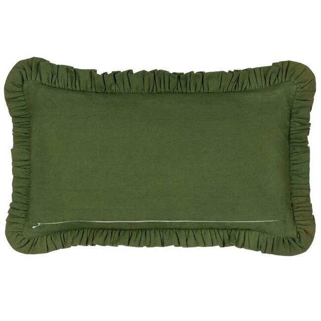 Feeoni Home Sweet Home Embroidered Cushion Green