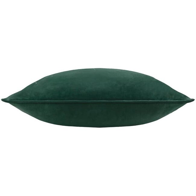 Odisha Exotic Bird Embroidered Cushion Emerald