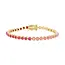 La Kaiser Pink Opal Ombre Heart and Heart Tennis Bracelet