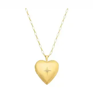 La Kaiser 14kt Gold Filled Heart of Gold Locket