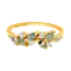 La Kaiser Yellow Gold Moss Agate & Topaz Orchard Ring