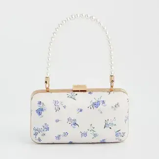 Fable England Forget Me Not - Cream Clutch