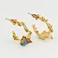 Fable England Peter Rabbit Jumping Clover - Hoop Earrings
