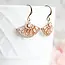 A Pocket of Posies Art Deco Fan Earrings - Gold