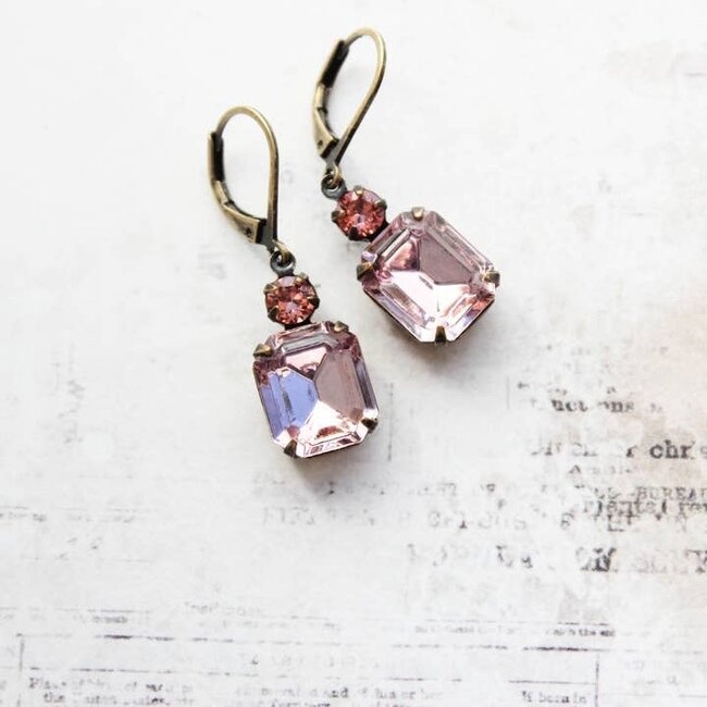A Pocket of Posies Dusty Rose Pink Earrings