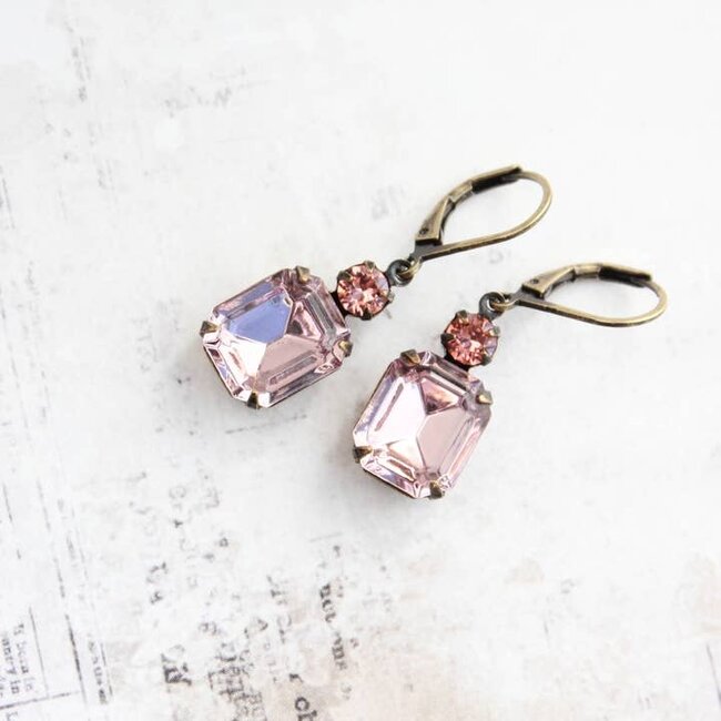 A Pocket of Posies Dusty Rose Pink Earrings