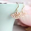 A Pocket of Posies Art Deco Fan Earrings - Gold