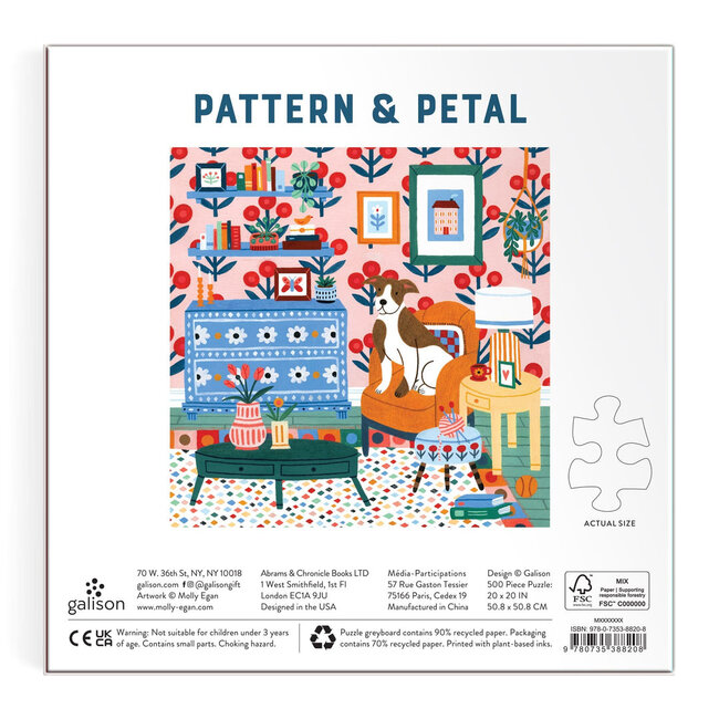 Galison/mudpuppy Puzzle - Patern & Petal