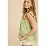 In Loom Darling Eyelet Top In Green Tea