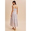 In Loom Floral Tiered Maxi Dress In Blue Aura
