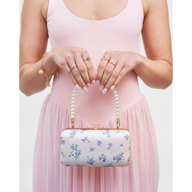 Fable England Forget Me Not - Cream Clutch