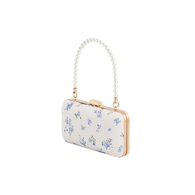 Fable England Forget Me Not - Cream Clutch