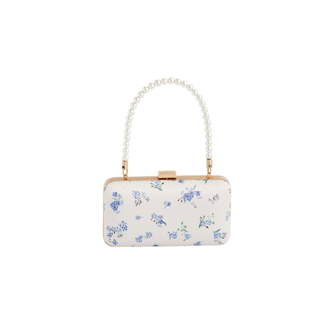 Fable England Forget Me Not - Cream Clutch