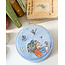 Fable England Peter Rabbit - Blue Embroidered Circle Jewellery Box