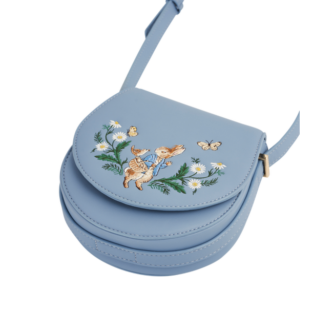 Fable England Peter Rabbit - Blue Embroidered Saddle Bag