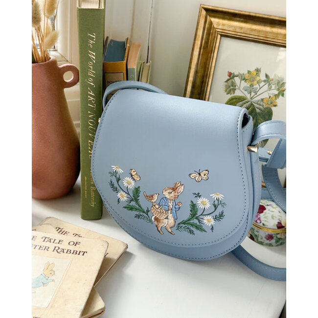 Fable England Peter Rabbit - Blue Embroidered Saddle Bag