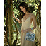 Fable England Forget Me Not - Blue Embroidered Bucket Bag