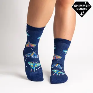 Sock it to me Ladies Socks - Moonlit Moth
