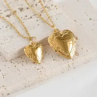 16" Heart Locket Necklace