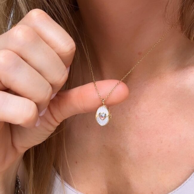 La Kaiser Mother Of Pearl Dive In Deep Locket