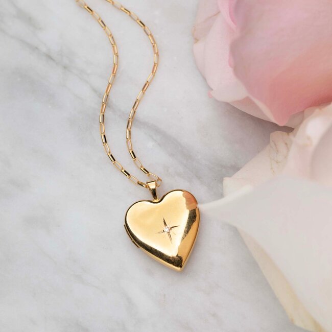 La Kaiser 14kt Gold Filled Heart of Gold Locket