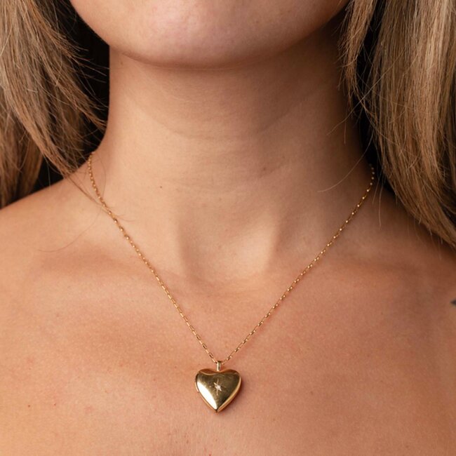 La Kaiser 14kt Gold Filled Heart of Gold Locket