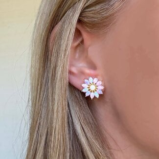 La Kaiser Opal Caribbean Fleur Studs