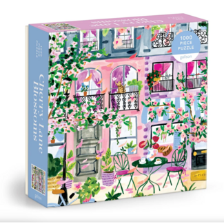 Galison/mudpuppy Cherry Lane Blossoms 1000 Piece Puzzle