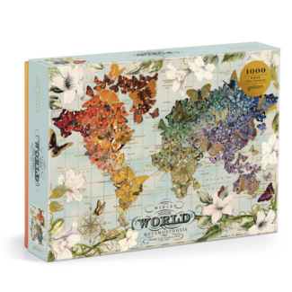 Galison/mudpuppy Wendy Gold Winged Metamorphosis 1000 Piece Foil Puzzle