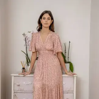 Long Dress with Liberty Floral Print