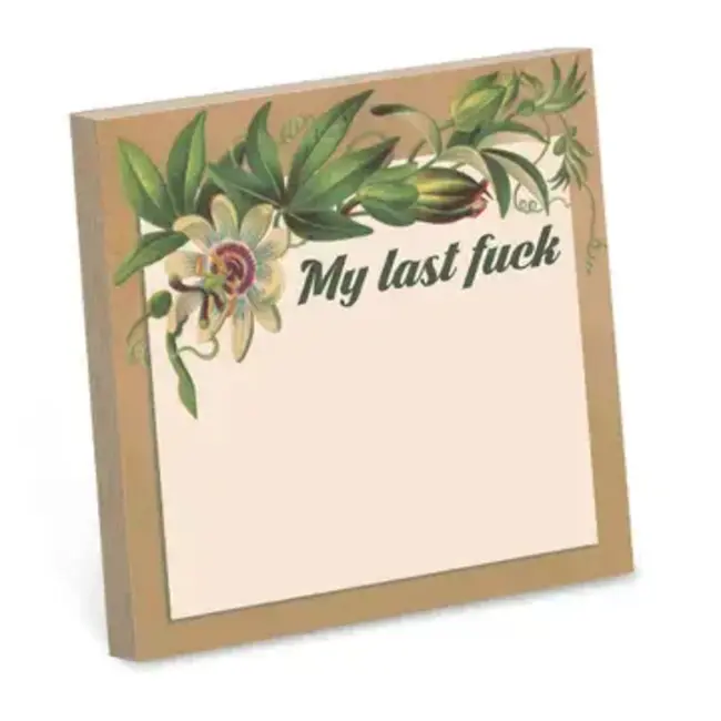 Bad Betty Sticky Note Pad - My Last Fuck