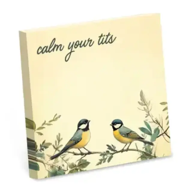 Bad Betty Sticky Note Pad - Calm Your Tits
