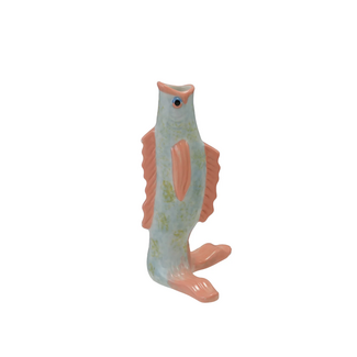 Stoneware Vintage Fish Shaped Vase