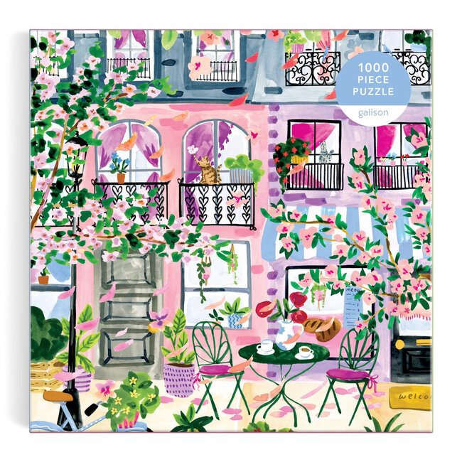 Galison/mudpuppy Cherry Lane Blossoms 1000 Piece Puzzle