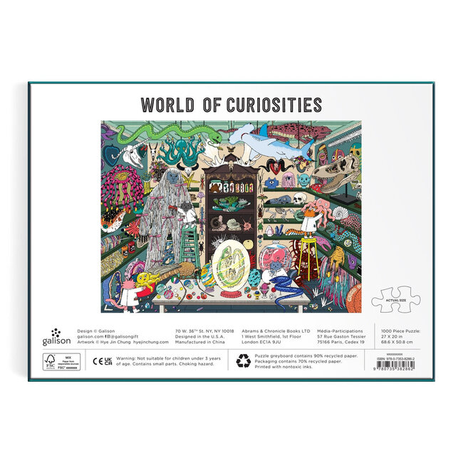 Galison/mudpuppy World of Curiosities 1000 Piece Puzzle