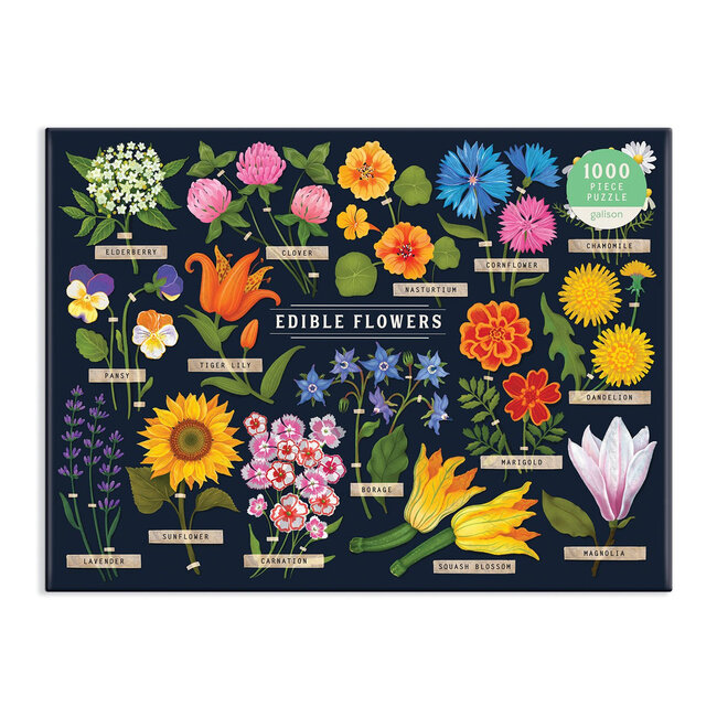 Galison/mudpuppy Edible Flowers 1000 Piece Puzzle