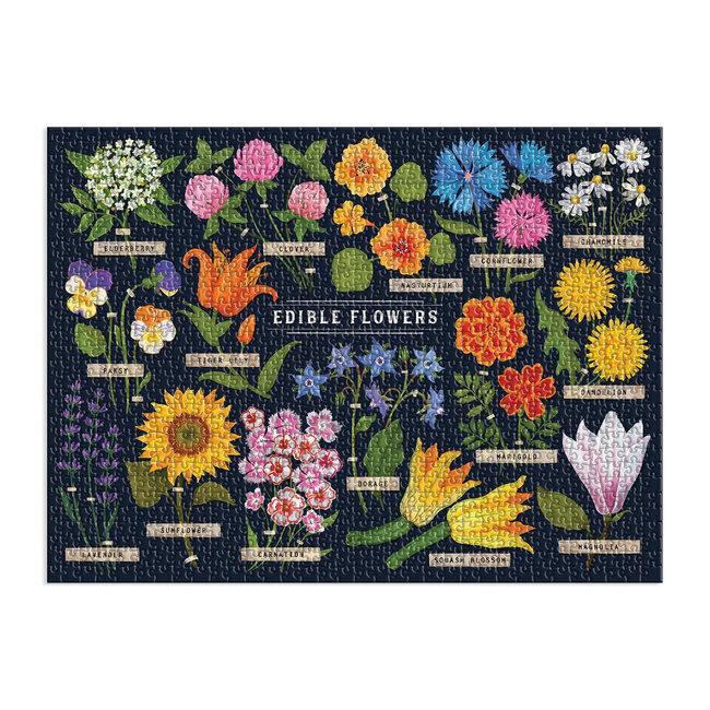 Galison/mudpuppy Edible Flowers 1000 Piece Puzzle