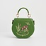 Fable England Fawn & Snail Green Embroidered Top Handle Bag