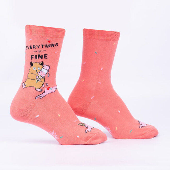Sock it to me Ladies Socks - Everything Is Fine