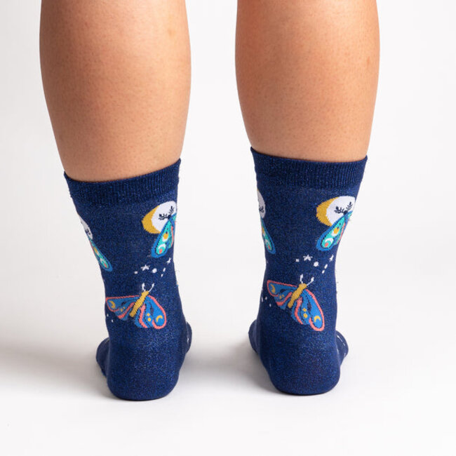 Sock it to me Ladies Socks - Moonlit Moth