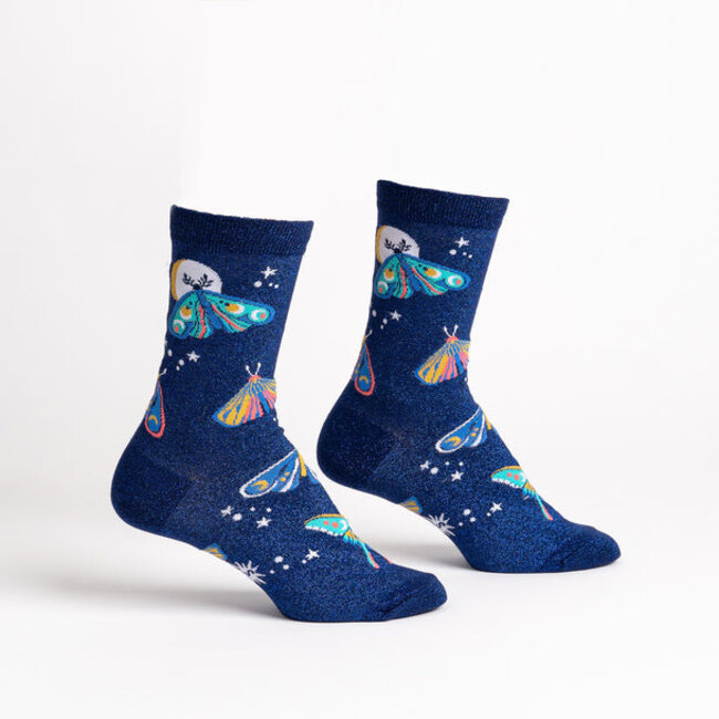 Sock it to me Ladies Socks - Moonlit Moth