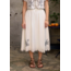 Bird Embroidery Detail Midi Skirt