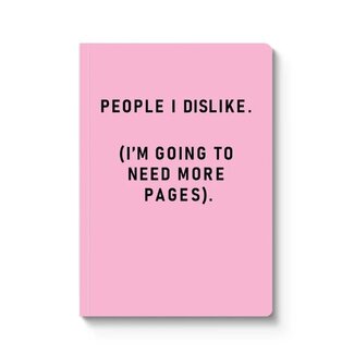 People I Dislike Paperback Notebook