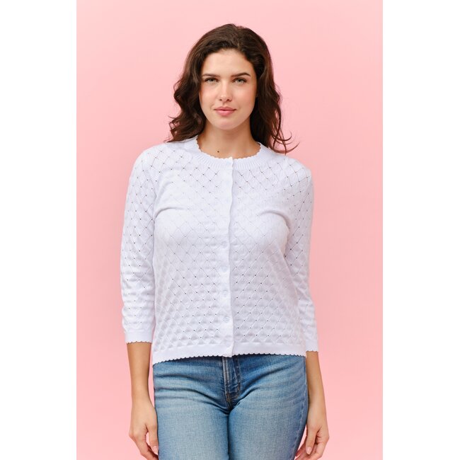 Margaret- Button Down Pointelle (More Colours)